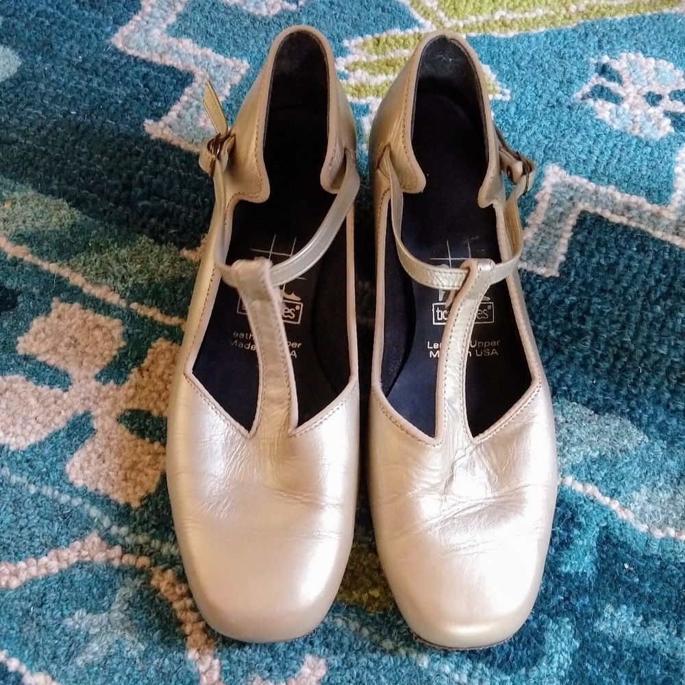 TIC TAC TOES celine dance T-strap shoes 8 (F10)
